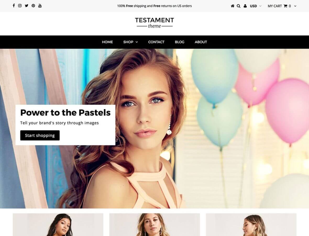 Tema Shopify CasaNovae para loja de casa e decoração