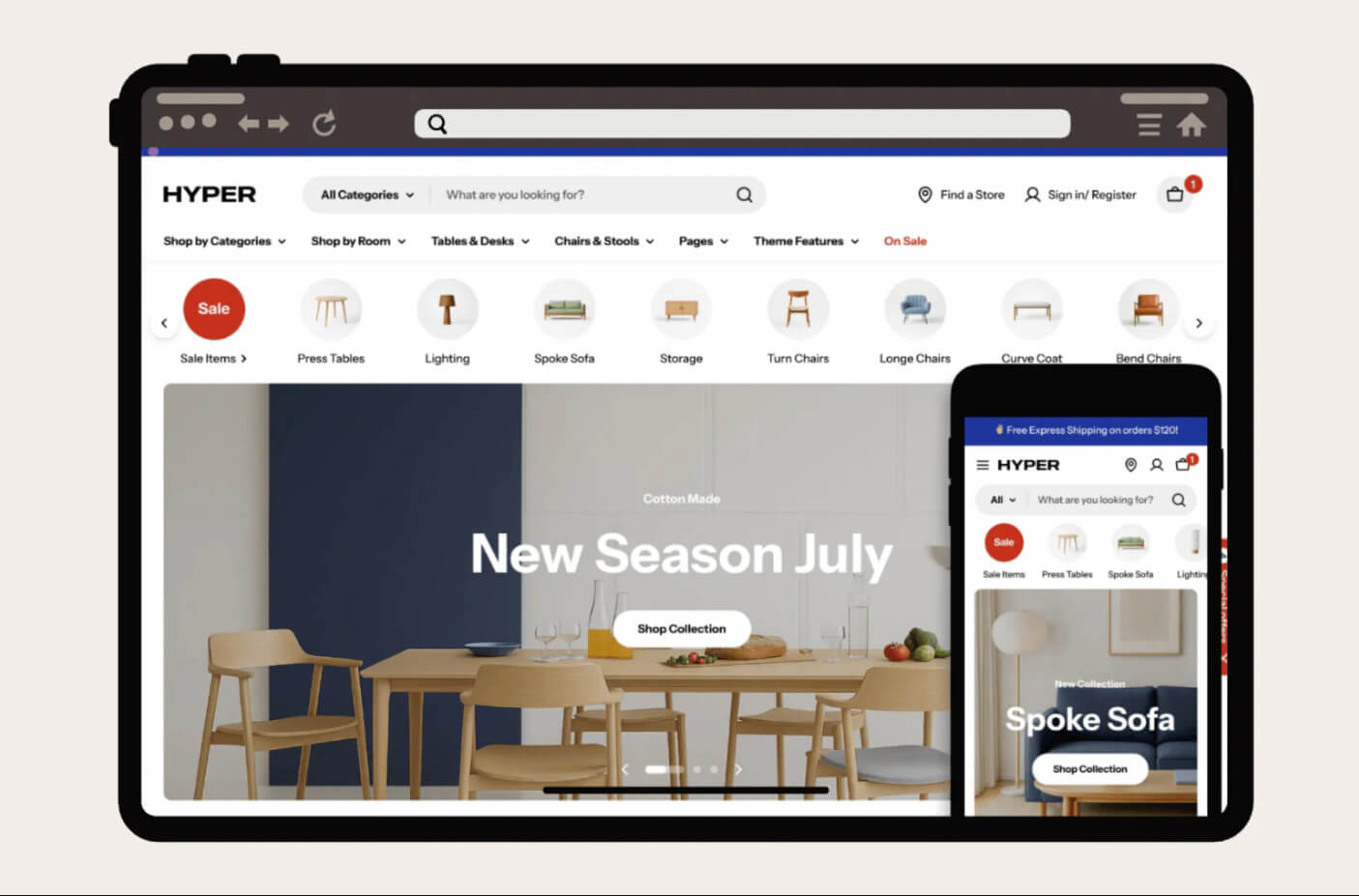 Tema Shopify GoldenAtelier para loja de decoração luxuosa