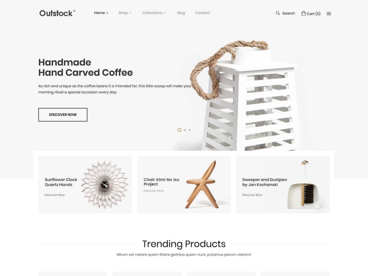 Tema Shopify RustiqueRoom para loja de decoração rústica