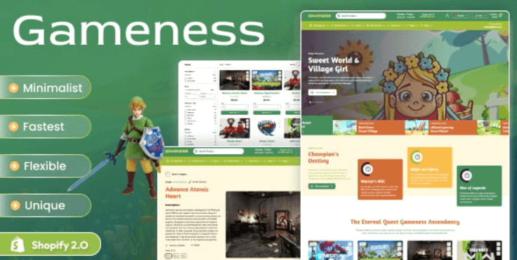 Gameness - Tema Shopify