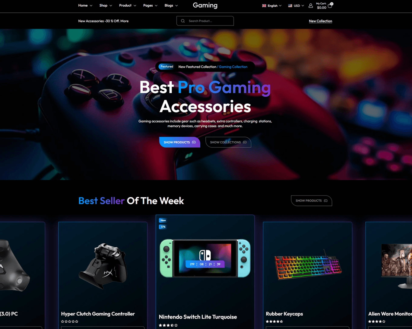 Gaming - Tema Shopify
